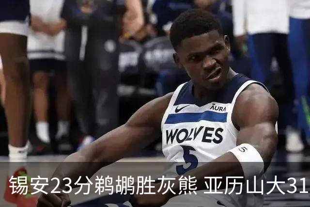 锡安23分鹈鹕胜灰熊 亚历山大31+10雷霆屠公牛